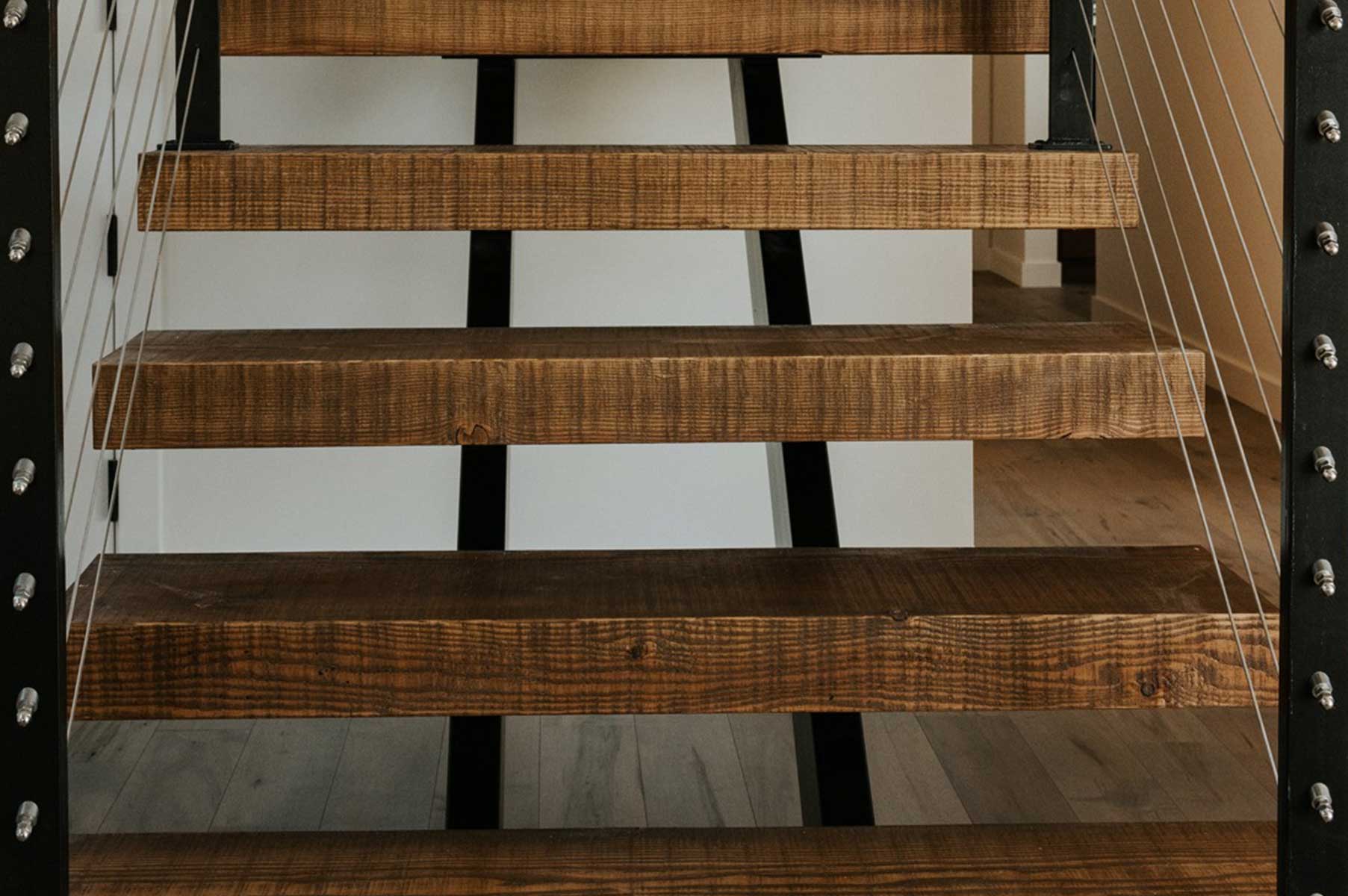 custom doug fir stair treads